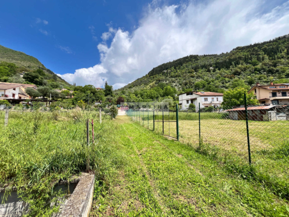 Struttura in cemento armato con giardino