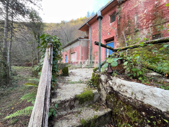 Farmhouse surrounded by nature with land