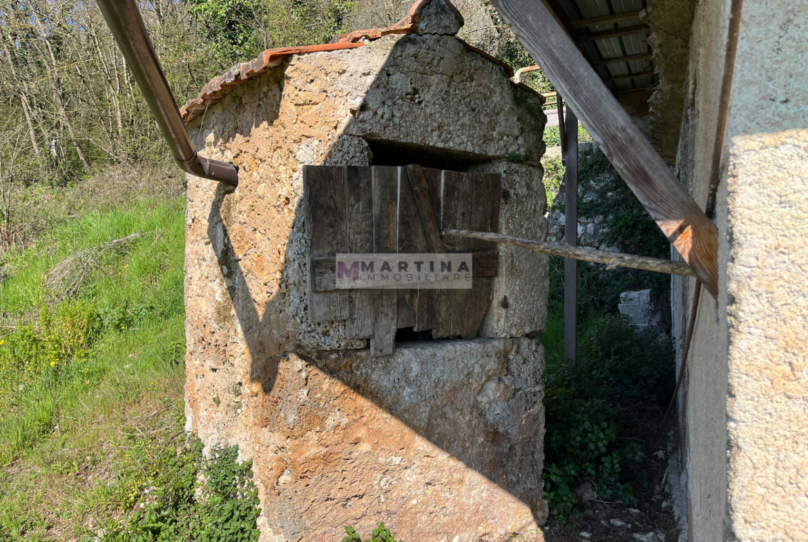 Porzione di antico casale con terreno