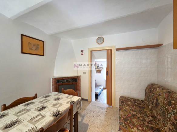 Terraced house with double entrance