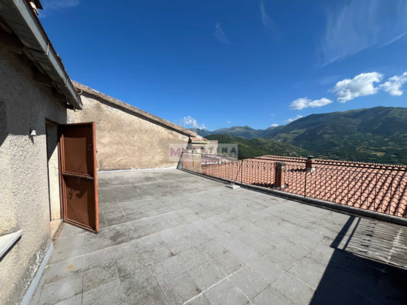 Terraced house with 3 apartments, terrace and garage